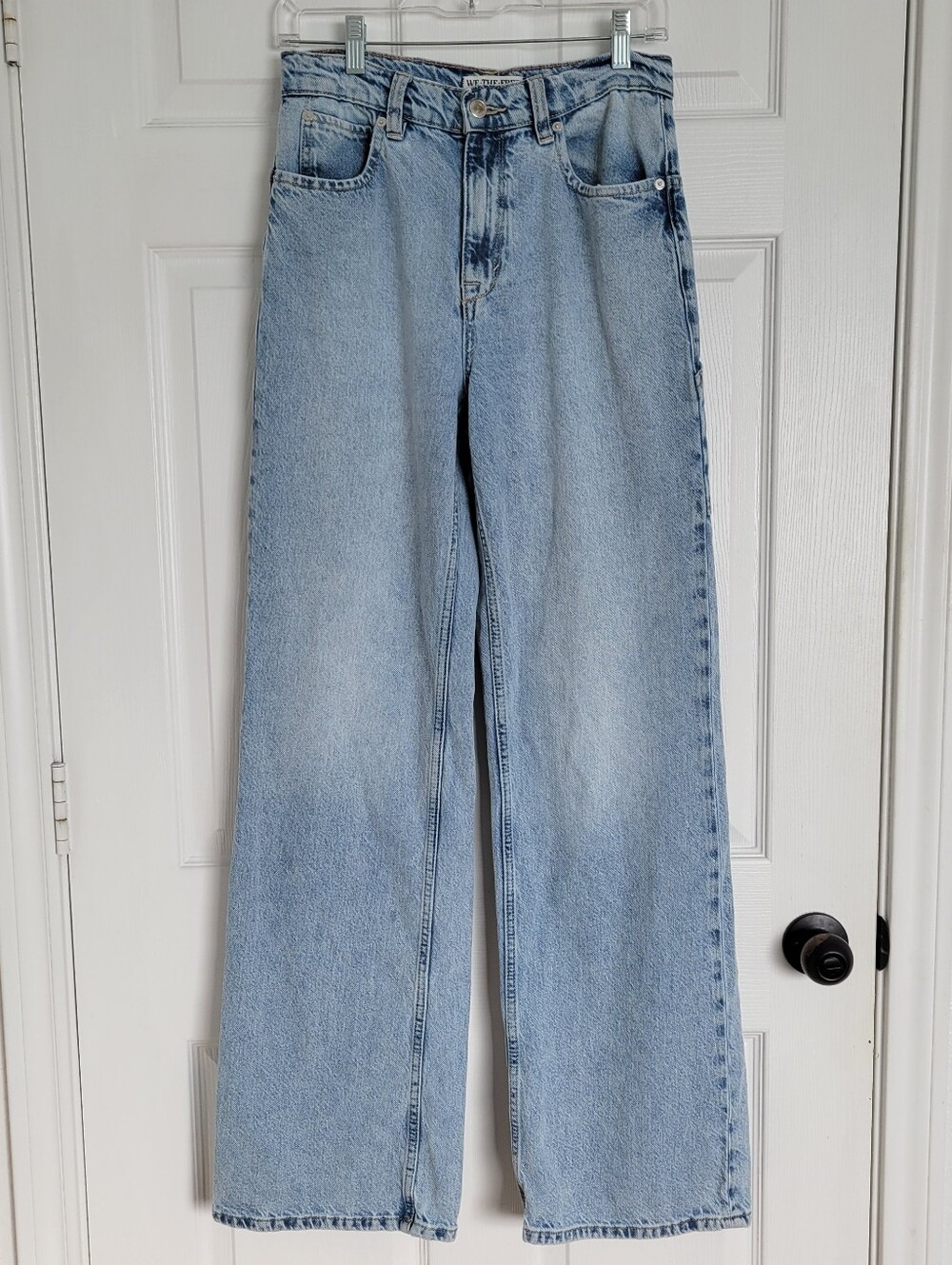 We The Free Light Blue Tinsley Baggy High Rise Straight Jeans